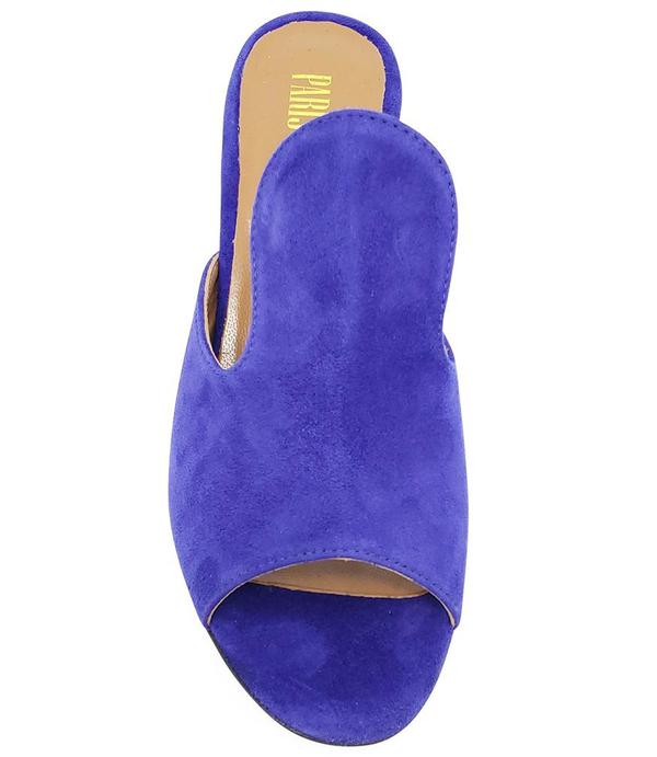 Paris Texas Blue Suede and Leather Sandal Paris Texas Blue Suede and Leather Sandal