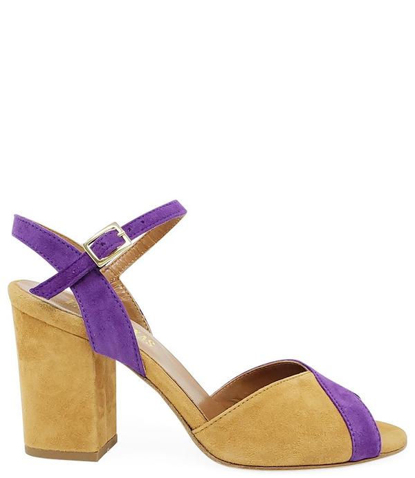 Paris Texas Purple/Tan Sandal Paris Texas Purple/Tan Sandal