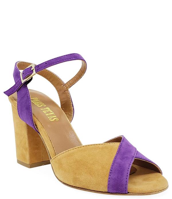 Paris Texas Purple/Tan Sandal Paris Texas Purple/Tan Sandal