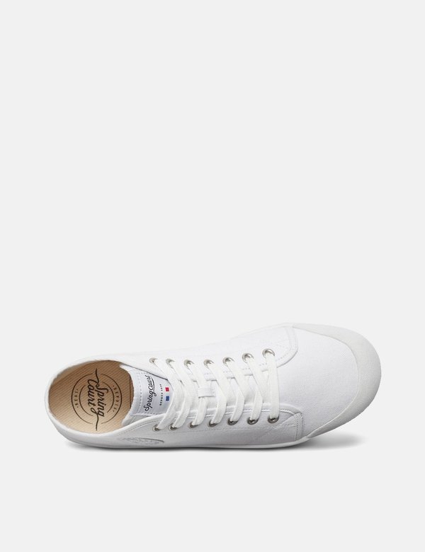 Spring Court B2 Canvas Hi Trainers - White Spring Court B2 Canvas Hi Trainers - White