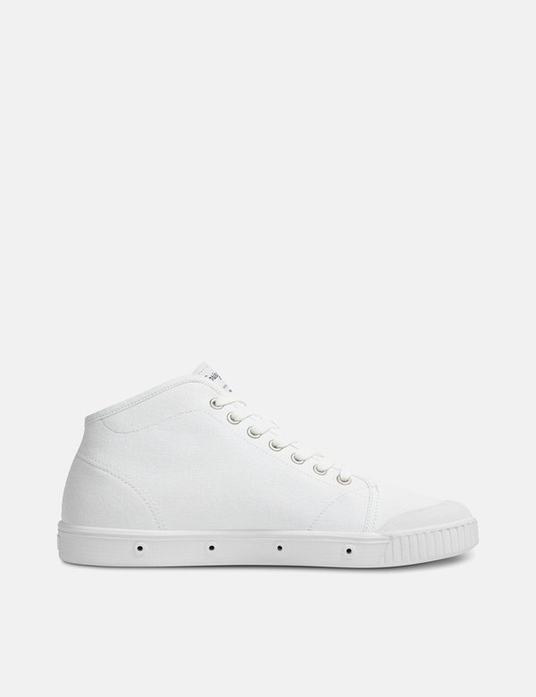Spring Court B2 Canvas Hi Trainers - White Spring Court B2 Canvas Hi Trainers - White