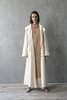 K M by L A N G E OVERSIZE CLASSIC TRENCH COAT - CREAM - Thumbnail 1