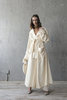 K M by L A N G E OVERSIZE CLASSIC TRENCH COAT - CREAM - Thumbnail 3