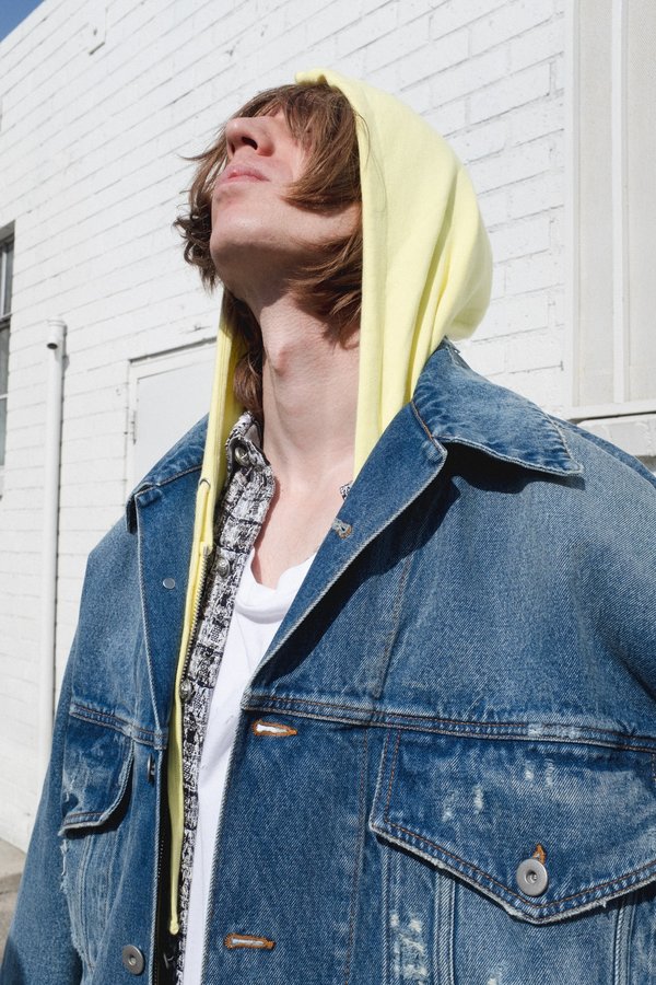FAITH CONNEXION デニムジャケット Blue Print Denim Jacket by Faith Connexion on Sale