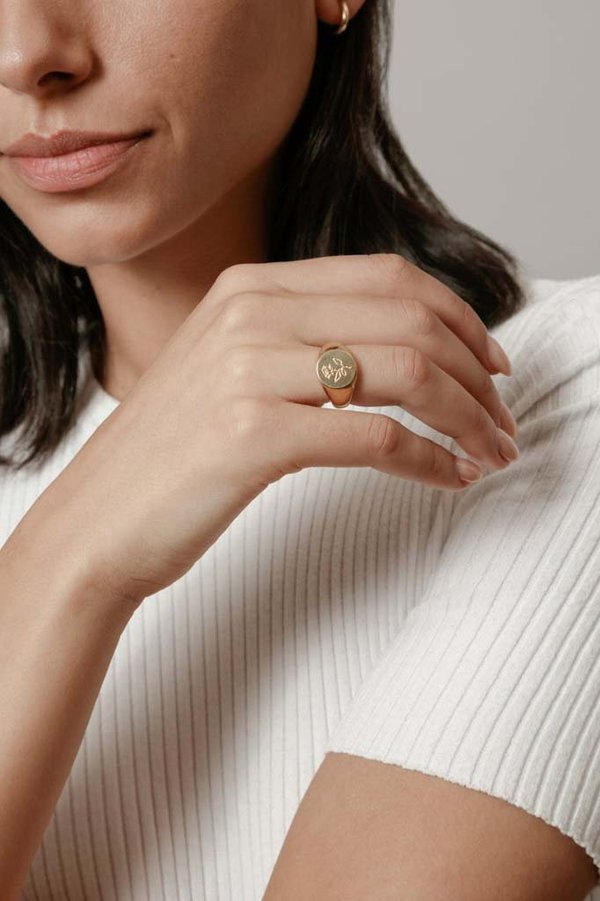 Wolf Circus Rose Signet Ring Wolf Circus Rose Signet Ring