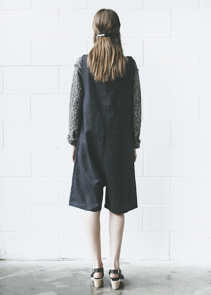 Sunja Link - Navy Short Overalls Sunja Link - Navy Short Overalls