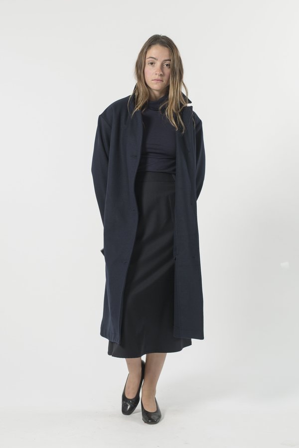 GOOD STUDIOS AUSTRALIAN WOOL MELTON TRENCH - MIDNIGHT GOOD STUDIOS AUSTRALIAN WOOL MELTON TRENCH - MIDNIGHT