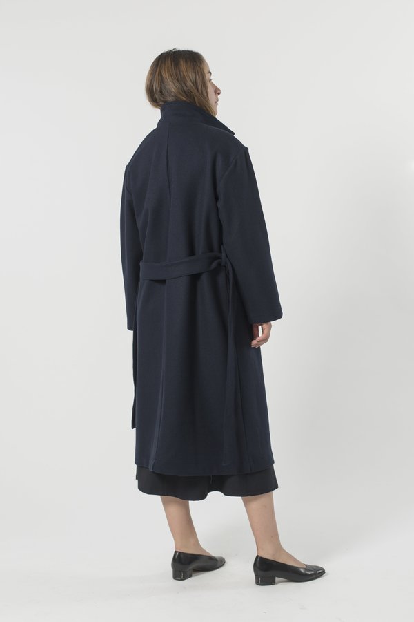 GOOD STUDIOS AUSTRALIAN WOOL MELTON TRENCH - MIDNIGHT GOOD STUDIOS AUSTRALIAN WOOL MELTON TRENCH - MIDNIGHT