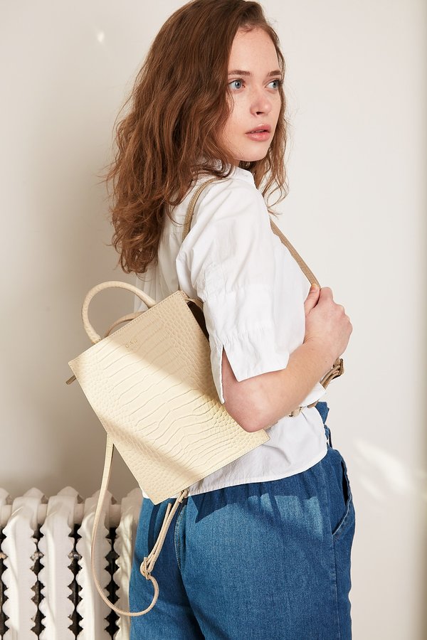 OAD Croco Mini Arc Backpack - Fern | Garmentory display picture 2