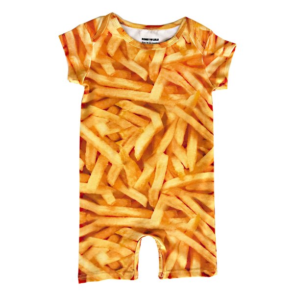 KIDS Romey Loves Lulu Short Romper - Fries KIDS Romey Loves Lulu Short Romper - Fries