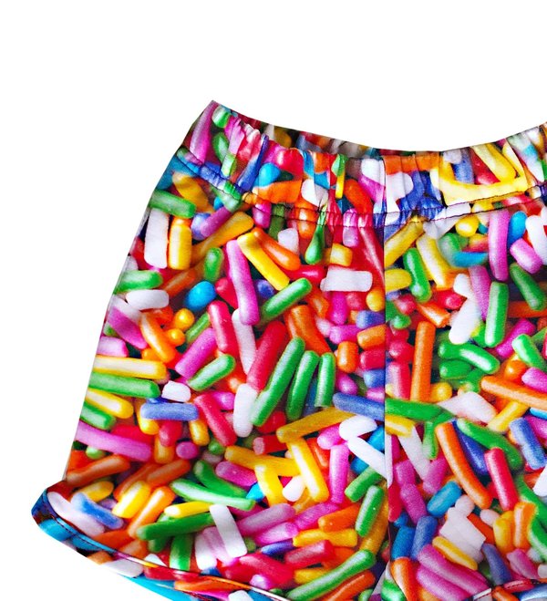KIDS Romey Loves Lulu Shorts - Rainbow Sprinkles KIDS Romey Loves Lulu Shorts - Rainbow Sprinkles