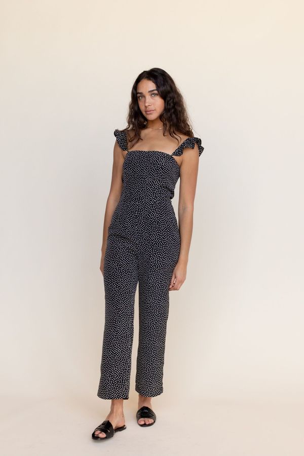 BETWEEN TEN Piper Jumpsuit - Black Floral BETWEEN TEN Piper Jumpsuit - Black Floral