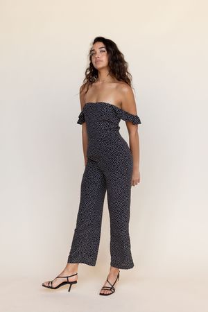 BETWEEN TEN Piper Jumpsuit - Black Floral BETWEEN TEN Piper Jumpsuit - Black Floral