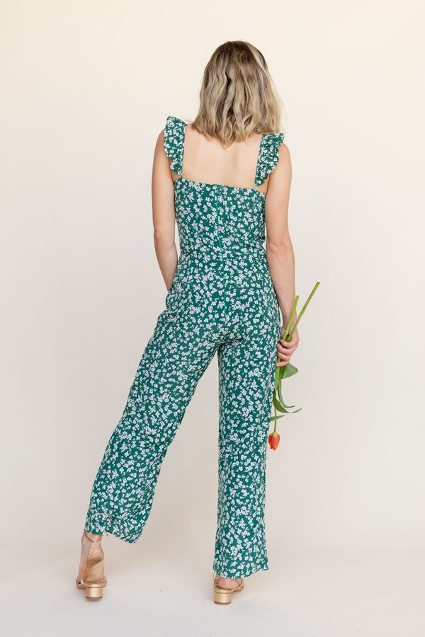 BETWEEN TEN Piper Jumpsuit - Green Floral BETWEEN TEN Piper Jumpsuit - Green Floral