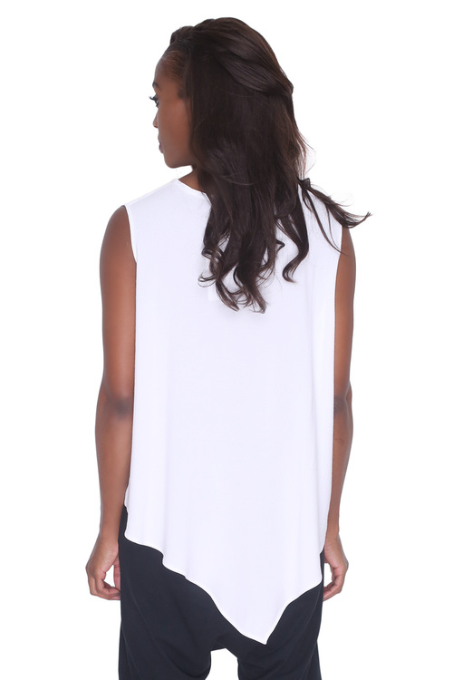 Tienda Ho Monsoon Tank in White Tienda Ho Monsoon Tank in White