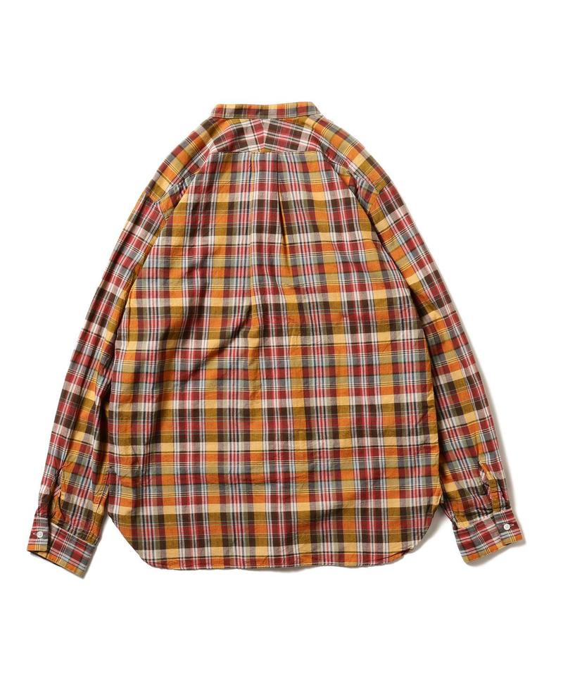 トップス BEAMS PLUS Band Pullover Madras Beams Plus B.D. Pullover Classic-fit Patchwork Madras in