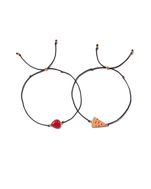 Venessa Arizaga Have a Pizza My Heart Bracelet Set Venessa Arizaga Have a Pizza My Heart Bracelet Set