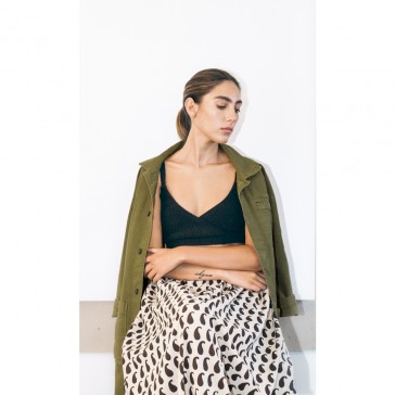pari desai reed cotton canvas jacket Avocado pari desai reed cotton canvas jacket Avocado