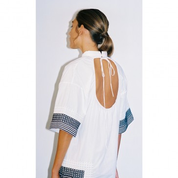 Pari Desai amara embroidered tunic White Pari Desai amara embroidered tunic White
