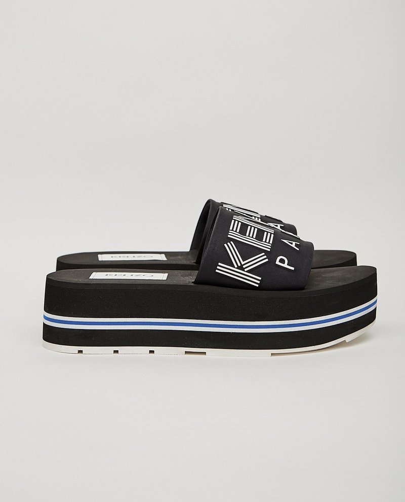 Kenzo PAPAYA PLATFORM SPORT MULES - black | Garmentory display picture 2
