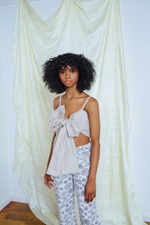 Desireeklein Big Bow Top - natural Desireeklein Big Bow Top - natural
