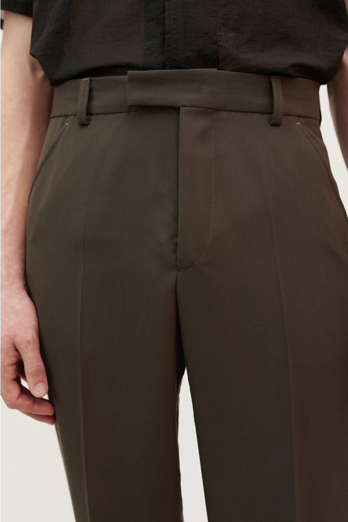 OUR LEGACY WASHED WOOL CHINO 24 - MUDD | Garmentory