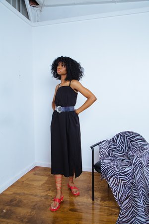 Ali Golden Square Dress - black Ali Golden Square Dress - black