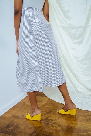 Ali Golden Wrap Skirt - black/white grid Ali Golden Wrap Skirt - black/white grid