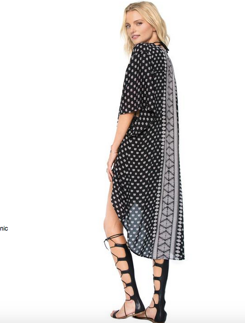 Amuse Society Lex Woven Tunic Kimono - Black Sands Amuse Society Lex Woven Tunic Kimono - Black Sands