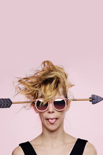 Karen Walker 'Super Lunar' Rose Pink Sunglasses Karen Walker 'Super Lunar' Rose Pink Sunglasses