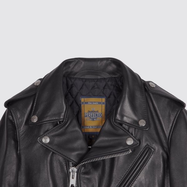 Schott 137W Leather Motorcycle Jacket - Black | Garmentory