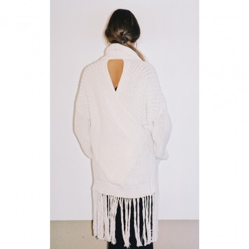 Pari Desai Anahi Pima Cardigan Ecru Pari Desai Anahi Pima Cardigan Ecru