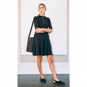 Pari Desai Lucie Zip Crop Black Pari Desai Lucie Zip Crop Black