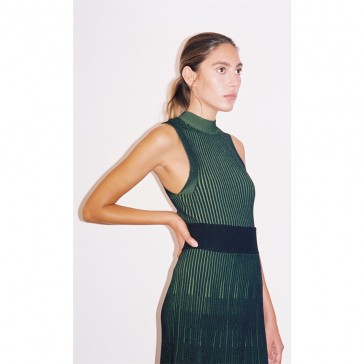 Pari Desai Hope Two-Tone tank Black / Fern Pari Desai Hope Two-Tone tank Black / Fern