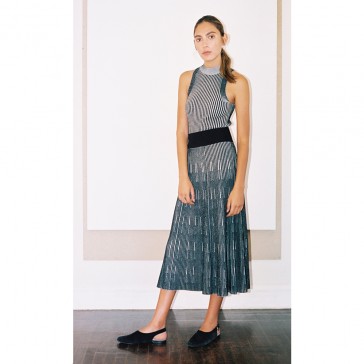 Pari Desai Gia Two-Tone Skirt Black / White Pari Desai Gia Two-Tone Skirt Black / White