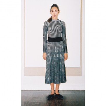 Pari Desai Gia Two-Tone Skirt Black / White Pari Desai Gia Two-Tone Skirt Black / White