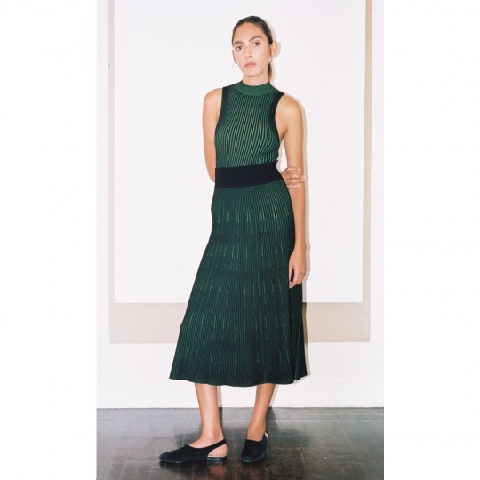 Pari Desai Gia Two-Tone Skirt Black / Fern Pari Desai Gia Two-Tone Skirt Black / Fern