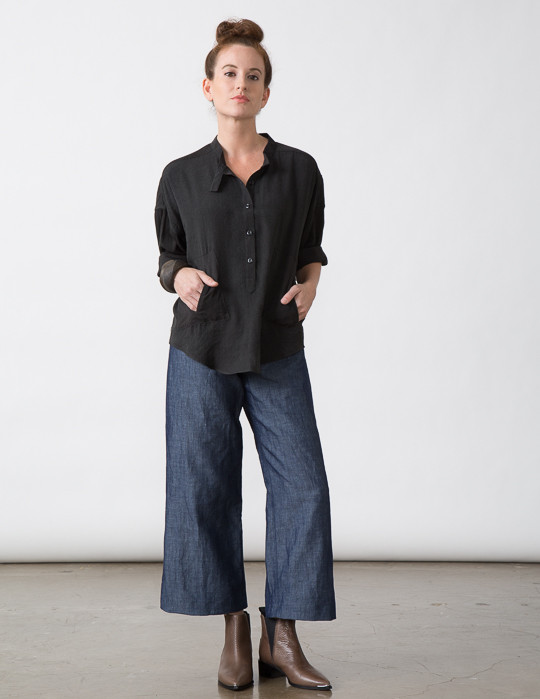 SBJ Austin Isabel Top in Charcoal SBJ Austin Isabel Top in Charcoal
