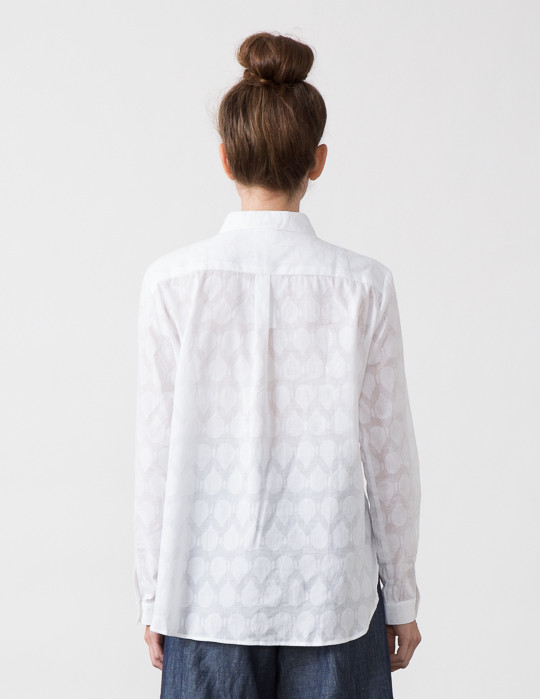 SBJ Austin Jane Top in White Teardrop Print SBJ Austin Jane Top in White Teardrop Print