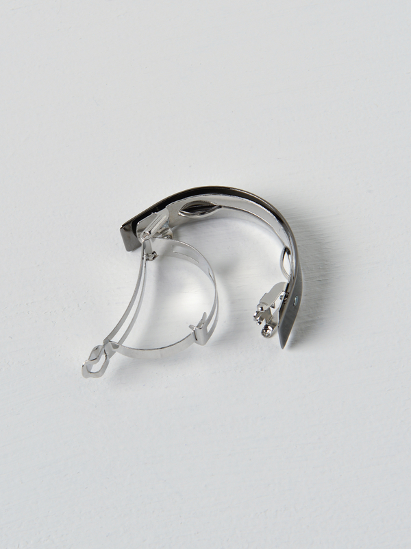 Sylvain le Hen Barrette 046 - Argent Noir / Black Silver Sylvain le Hen Barrette 046 - Argent Noir / Black Silver