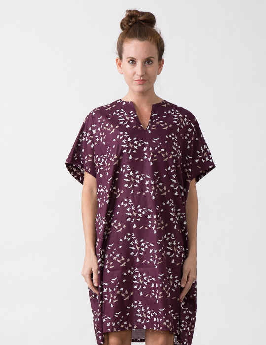SBJ Austin Mary Dress in Bird Print SBJ Austin Mary Dress in Bird Print
