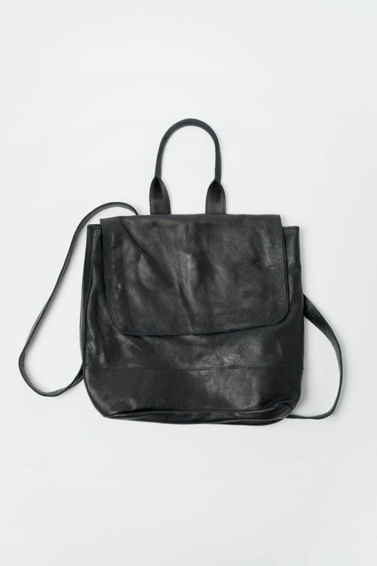 Clyde Leather Room Backpack - Black | Garmentory