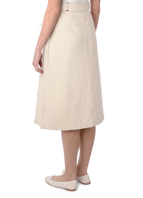 Margaret Howell｜SKIRTS (MHL CINCH WAIST SKIRT - OFF WHI Feb2021Session13637_TMHILHPS20