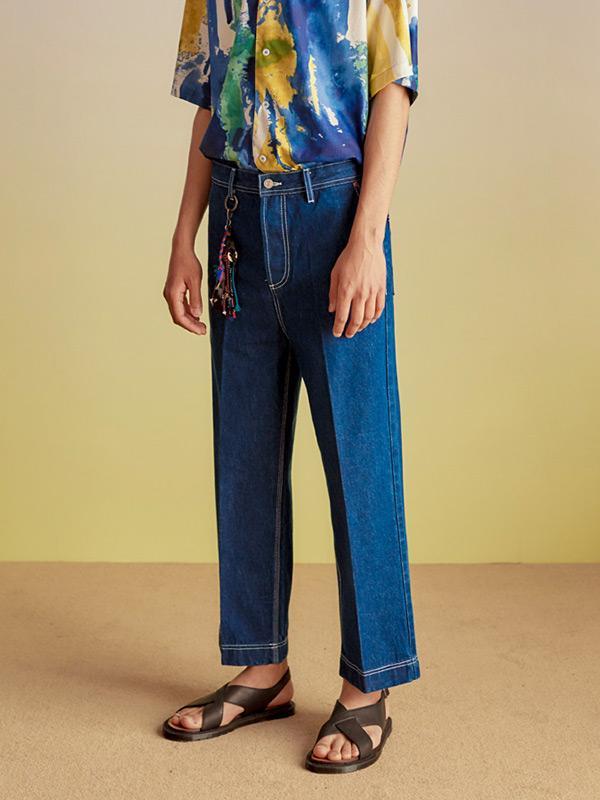 Andersson Bell Stich Denim Cropped Trousers Andersson Bell Stich Denim Cropped Trousers