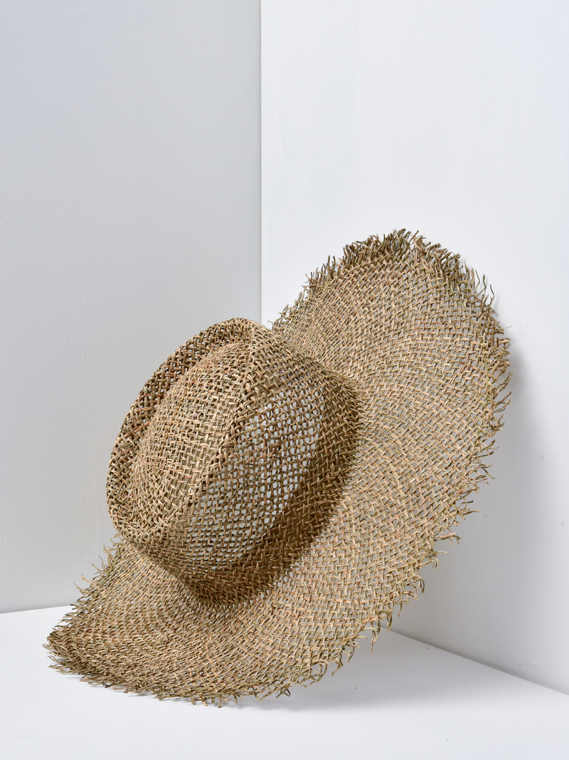 Lack of Color SUNNYDIP FRAY BOATER HAT - SEACRASS | Garmentory