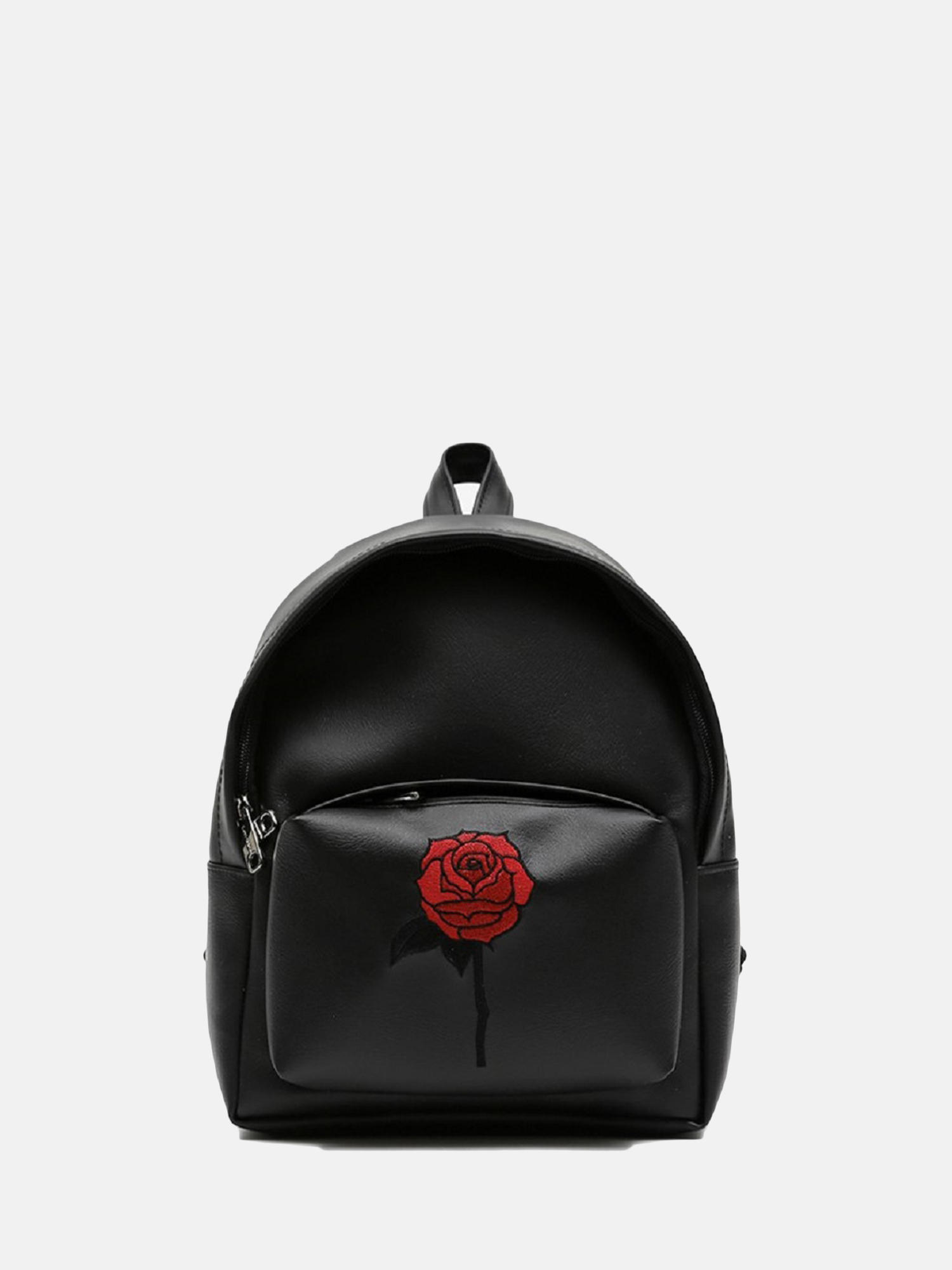 black and rose backpack