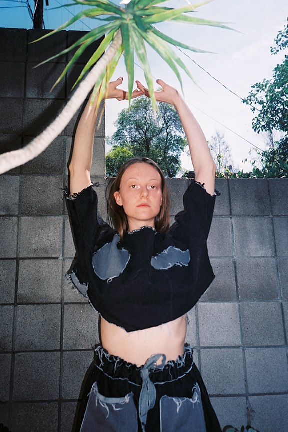 323 Patched Raw Crop Top 323 Patched Raw Crop Top