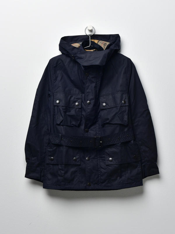 BARBOUR MADE OF JAPAN Ursula Wax Jacket - NAVY | Garmentory