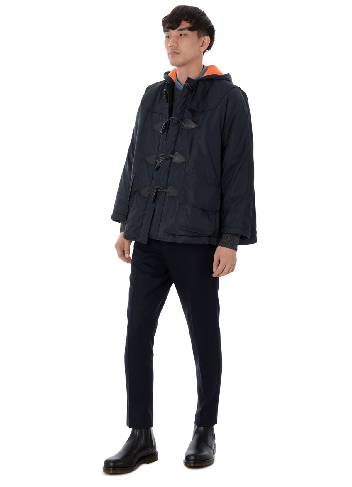 Comme des Garçons W25903 coat - NAVY | Garmentory