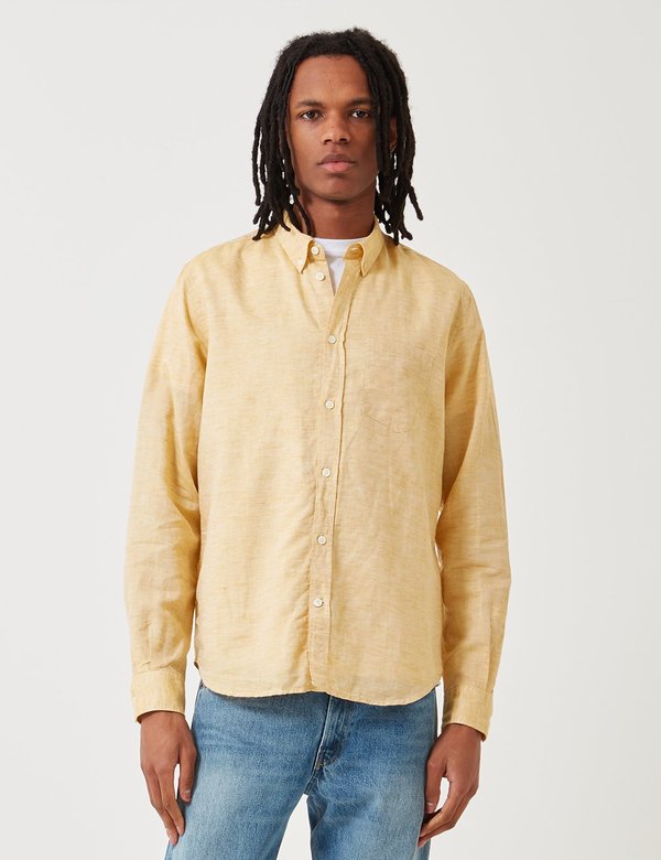 Norse Projects Osvald Button Down Shirt - Sunwashed Yellow Norse Projects Osvald Button Down Shirt - Sunwashed Yellow